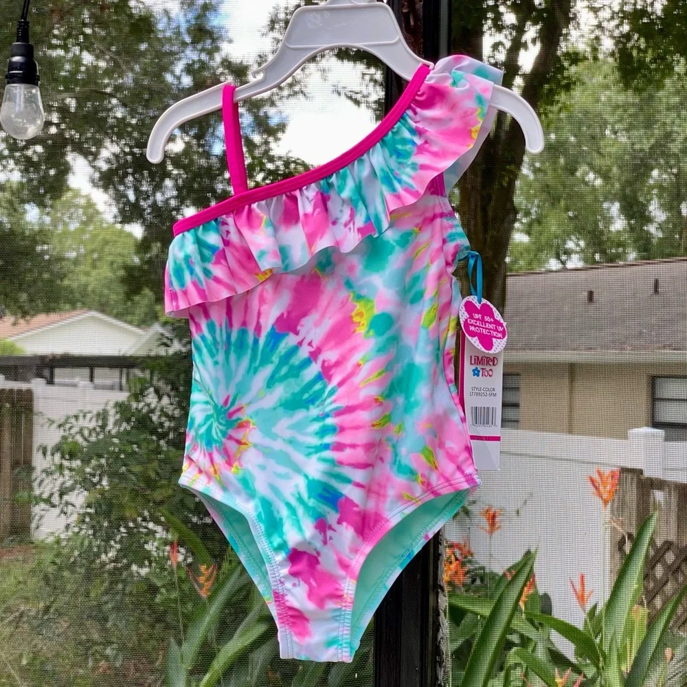 Limited Too toddler one piece tie dye bathing suit!  NWT! - Picture 2 of 10